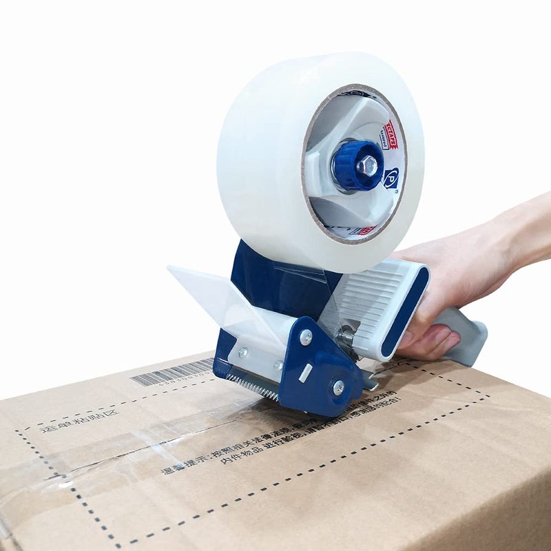 P PERFECTAPE Heavy Duty Packing Tape Gun for 2" Width Tape, Hold up to 180 Yards Length roll, Plus 1 Roll of Heavy Duty Packing Tape 1.88 in x 60 yd x 2.7 mil, Perfectape Brand, 2-Pack - Image 3